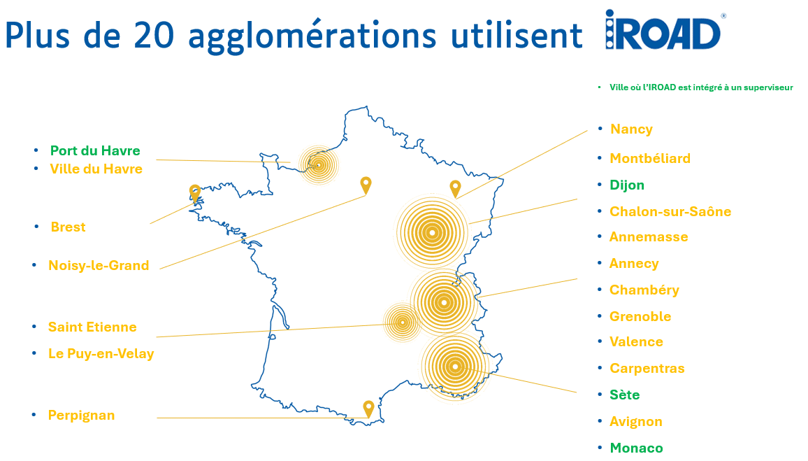 IROAD Logiciel Régulation du Trafic Référence Clients